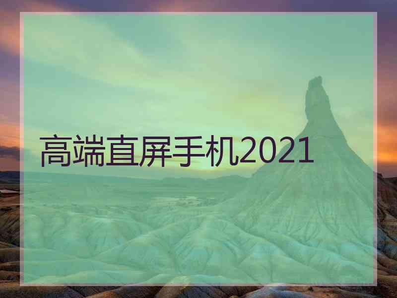 高端直屏手机2021