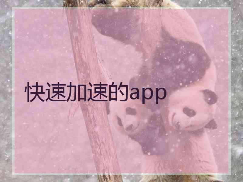 快速加速的app