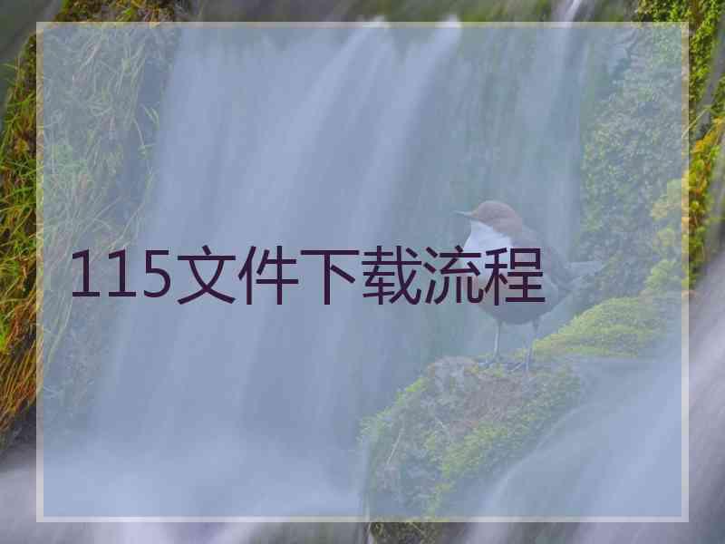 115文件下载流程