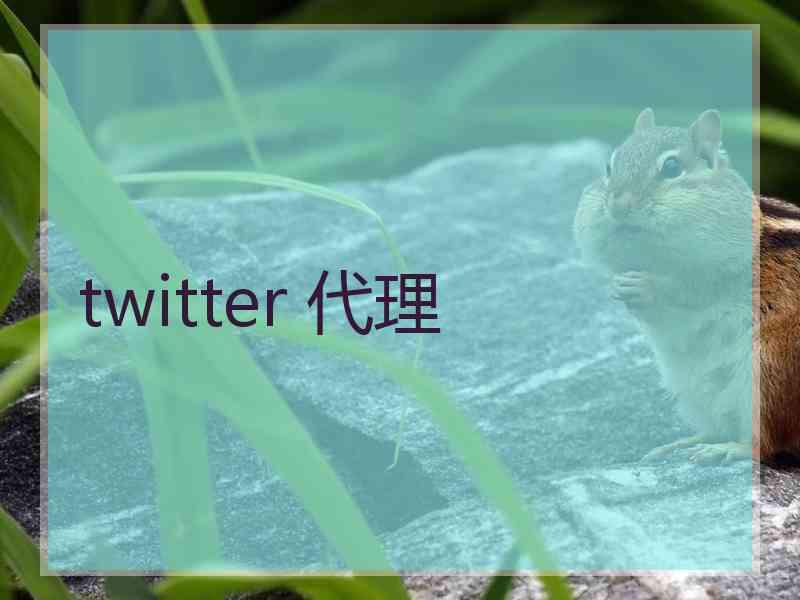 twitter 代理